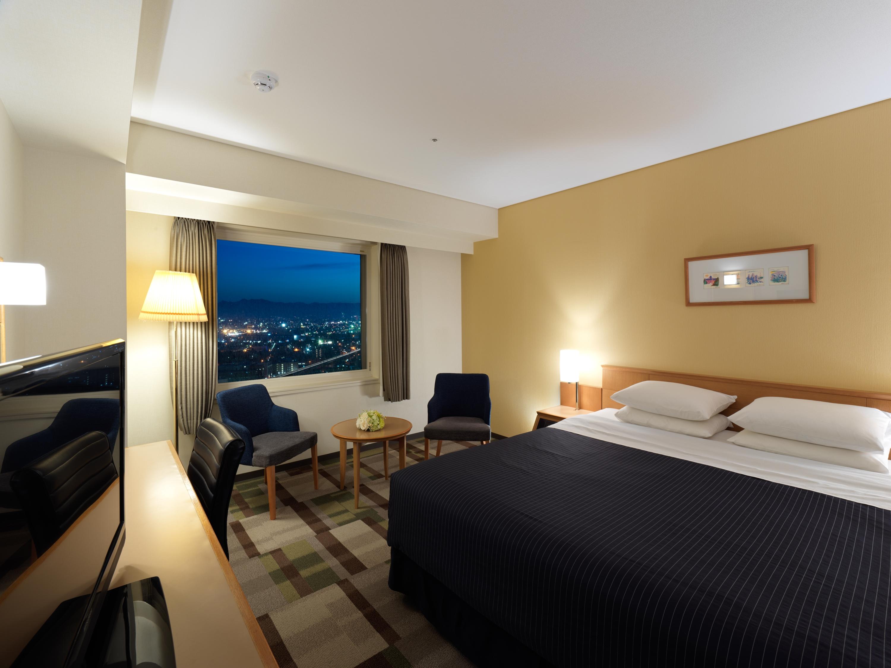 Hotel Emisia Sapporo Exterior foto A room at the hotel