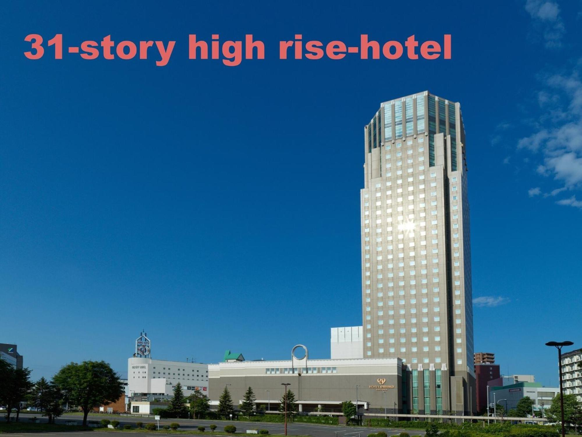 Hotel Emisia Sapporo Exterior foto 31-story high rise hotel